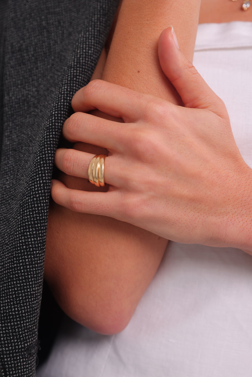 Coquillage bague or 18cts