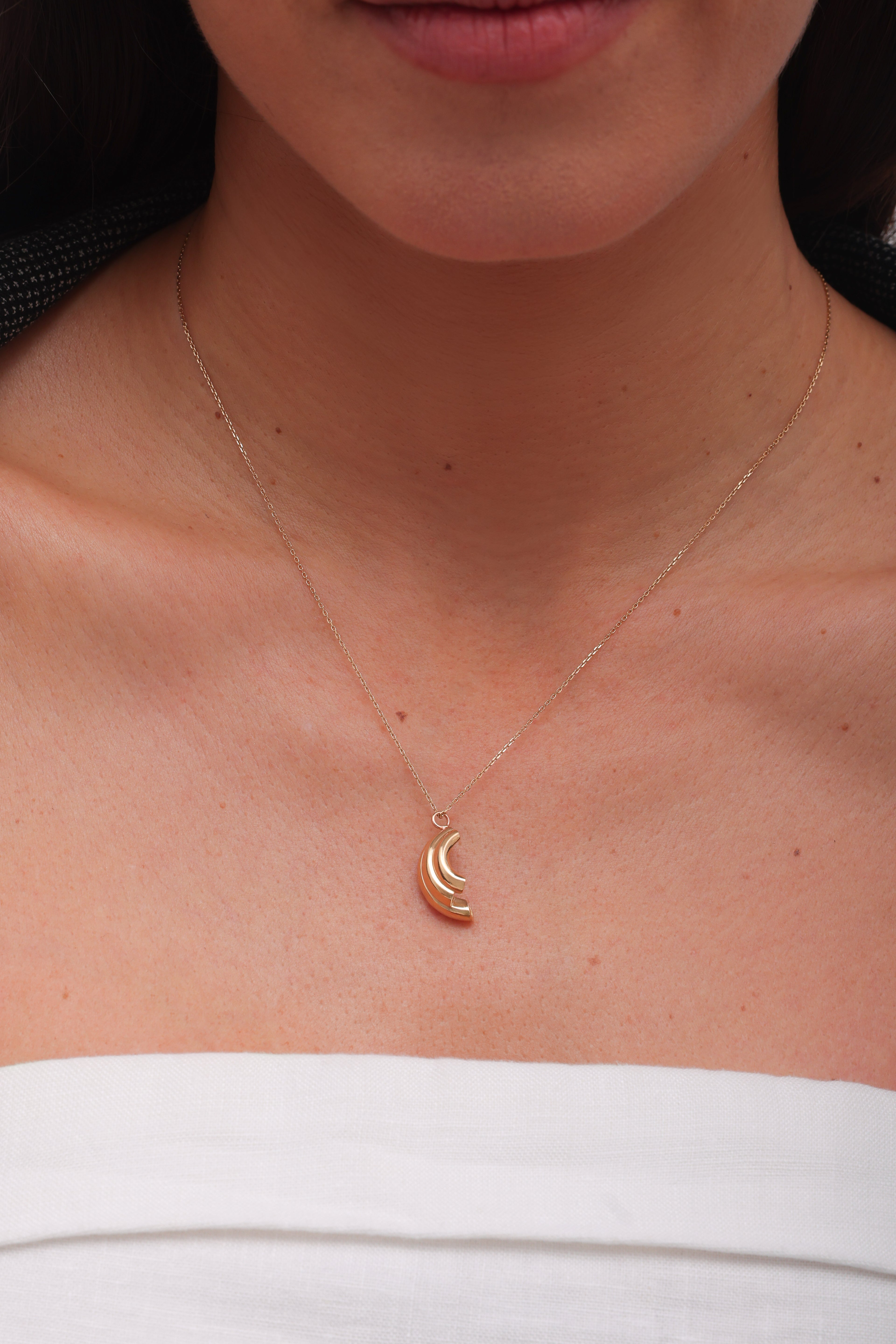 Coquillage pendentif or 18cts